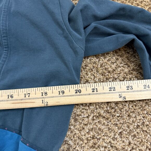 Matilda Jane Cardigan Women Size M Blue Colorblock Open Front Stretch - Picture 14 of 15